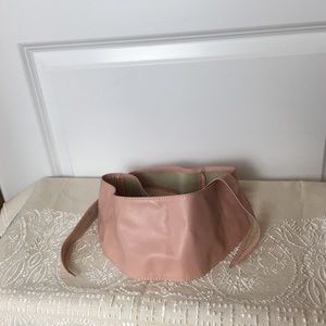 Obi sash pink leather vintage belt